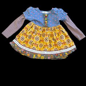 Matilda Jane size 2 Colorful Quirky Boho Cute Dress